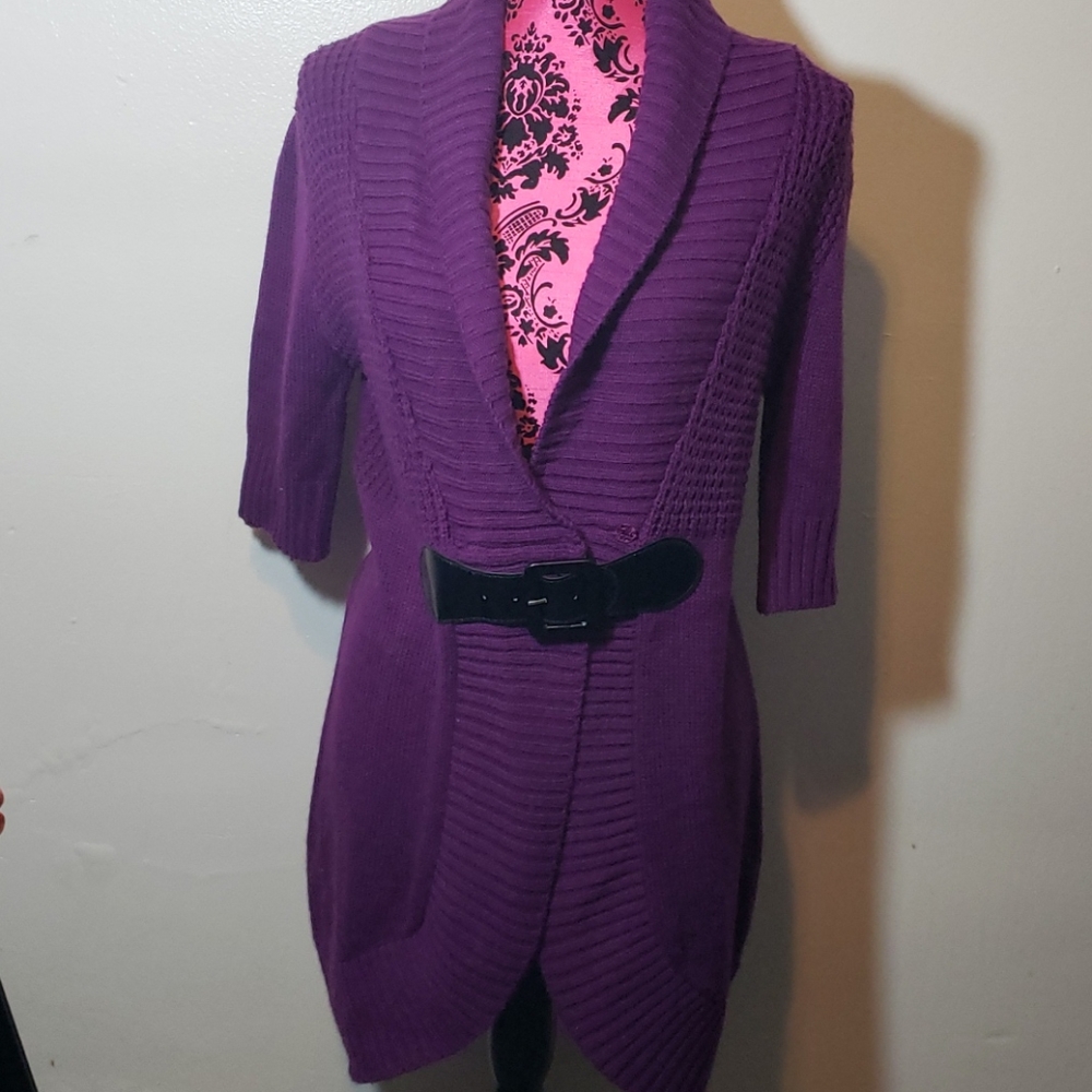 3💝 for $25 Takeout Purple Cardigan - Picture 1 of 6
